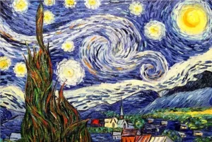 Звездная ночь (копия Ван Гога)